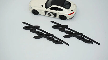 DK Tuning Maserati Trofeo Çamurluk Siyah Yazı Logo Amblem