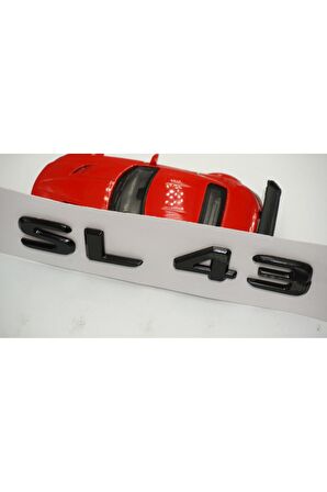 DK Benz SL 43 Bagaj Parlak Siyah ABS 3M 3D Yazı Logo