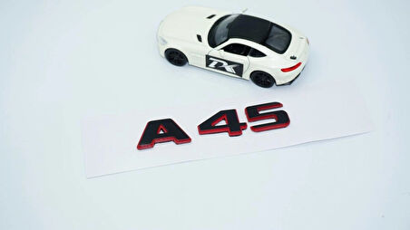 DK Tuning A 45 Bagaj Kırmızı Siyah ABS Yazı Logo Benz İle Uyumlu