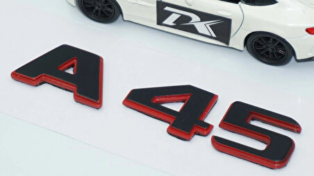 DK Tuning A 45 Bagaj Kırmızı Siyah ABS Yazı Logo Benz İle Uyumlu