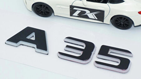 DK Tuning A 35 Bagaj Gri Siyah ABS Yazı Logo Benz İle Uyumlu