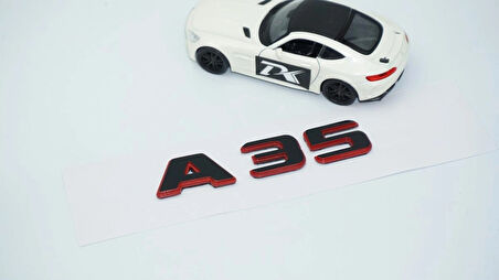 DK Tuning A 35 Bagaj Kırmızı Siyah ABS Yazı Logo Benz İle Uyumlu