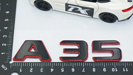 DK Tuning A 35 Bagaj Kırmızı Siyah ABS Yazı Logo Benz İle Uyumlu