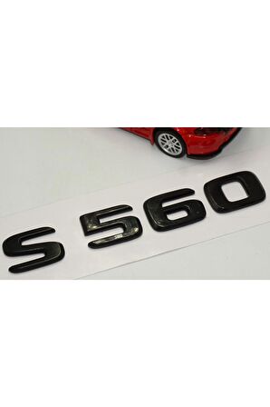 S 560 Bagaj Parlak Siyah Abs 3m 3d Yazı Logo