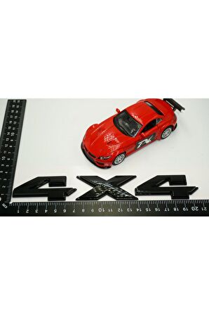 DK Arazi Off Road 4X4 Logo Büyük Boy Siyah ABS Bagaj 3M 3D Logo Arma