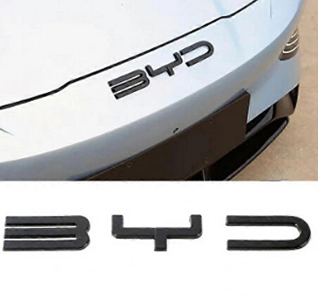 DK Tuning Byd Ön Kaput Siyah 25 cm Bagaj Yazı Logo Arma