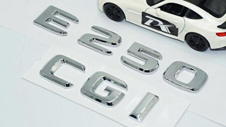 DK Tuning E250 CGi Bagaj Krom ABS 3M 3D Yazı Logo Benz İle Uyumlu