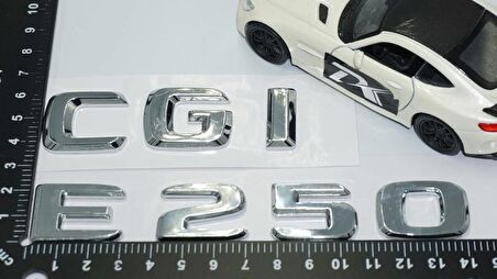 DK Tuning E250 CGi Bagaj Krom ABS 3M 3D Yazı Logo Benz İle Uyumlu