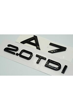 Audi A7 2.0 Tdi Parlak Siyah Abs 3m 3d Bagaj Yazı Logo Orjinal Ürün