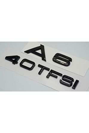 Audi A6 40 Tfsi Parlak Siyah Abs 3m 3d Bagaj Yazı Logo Orjinal Ürün