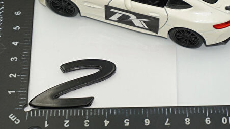 DK Tuning Porsche 2 Rakamı 911 GT2 RS Bagaj Siyah Yazı Logo Arma