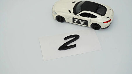 DK Tuning Porsche 2 Rakamı 911 GT2 RS Bagaj Siyah Yazı Logo Arma