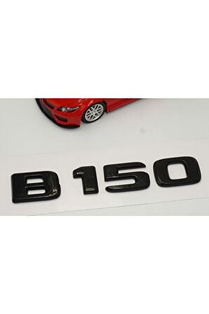 B 150 Bagaj Parlak Siyah Abs 3m 3d Yazı Logo