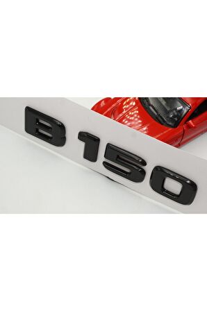 B 150 Bagaj Parlak Siyah Abs 3m 3d Yazı Logo