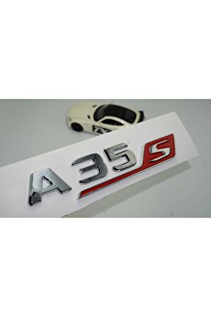 DK Benz A 35S Bagaj Krom Kırmızı ABS 3M 3D Yazı Logo