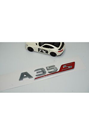 DK Benz A 35S Bagaj Krom Kırmızı ABS 3M 3D Yazı Logo