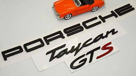DK Tuning Porsche Taycan GTS Bagaj 3M 3D ABS Yazı Logo Amblem Seti