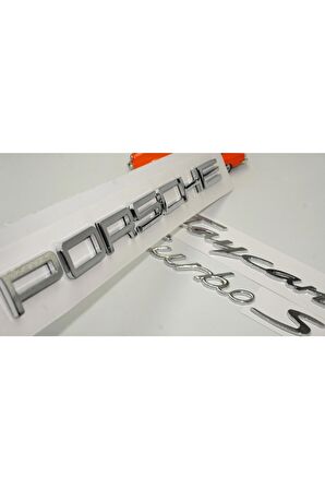 Porsche Taycan Turbo S Bagaj 3m 3d Abs Yazı Logo Amblem Seti Uyumlu