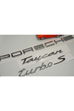 Porsche Taycan Turbo S Bagaj 3m 3d Abs Yazı Logo Amblem Seti Uyumlu