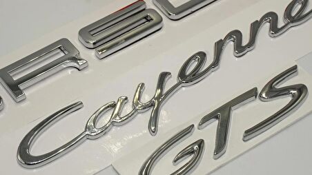 DK Tuning Porsche Cayenne GTS Bagaj 3M 3D ABS Yazı Logo Amblem Seti