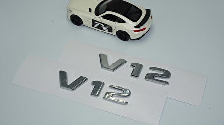 Dk V12 Çamurluk Yanı Krom Abs 3m 3d Yazı Logo Seti Benz İle Uyumlu