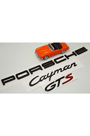 Porsche Cayenne Uyumlu  Bagaj 3m 3d Abs Yazı Logo Amblem Seti