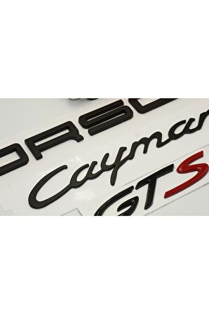 Porsche Cayenne Uyumlu  Bagaj 3m 3d Abs Yazı Logo Amblem Seti