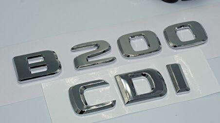 Dk Tuning B200 Cdi Bagaj Krom Abs 3m 3d Yazı Logo Benz İle Uyumlu