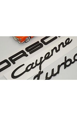 Porsche Cayenne Uyumlu Turbo Bagaj 3m 3d Abs Yazı Logo Amblem Seti