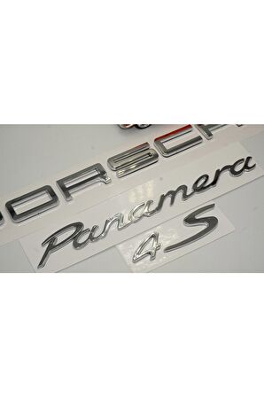 Porsche Panamera 4s Bagaj 3m 3d Abs Yazı Logo Amblem Seti