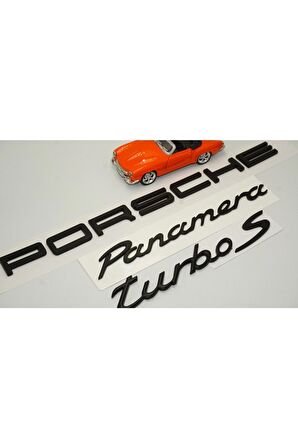 Porsche Panamera Turbo Uyumlu S Bagaj 3m 3d Abs Yazı Logo Amblem Seti