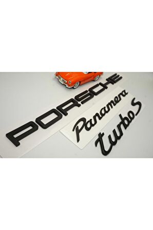 Porsche Panamera Turbo Uyumlu S Bagaj 3m 3d Abs Yazı Logo Amblem Seti