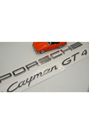 Porsche Cayman Gt4 Bagaj 3m 3d Abs Yazı Logo Amblem Seti