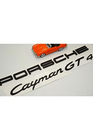Porsche Cayman Gt4 Uyumlu Bagaj 3m 3d Abs Yazı Logo Amblem Seti