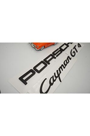 Porsche Cayman Gt4 Uyumlu Bagaj 3m 3d Abs Yazı Logo Amblem Seti