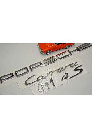 Porsche Carrera 911 4s Bagaj 3m 3d Abs Yazı Logo Amblem Seti Uyumlu
