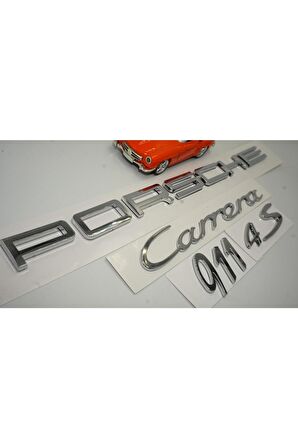 Porsche Carrera 911 4s Bagaj 3m 3d Abs Yazı Logo Amblem Seti Uyumlu