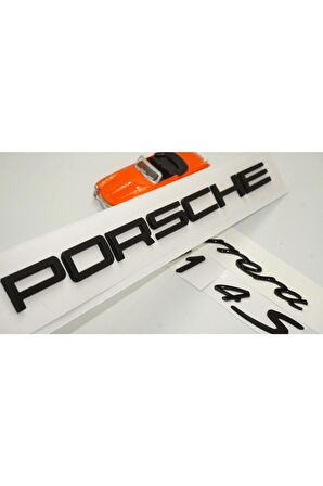 Porsche Carrera 911 4s Uyumlu Bagaj 3m 3d Abs Yazı Logo Amblem Seti