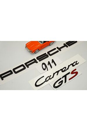Porsche Carrera 911 Gts Bagaj 3m 3d Abs Yazı Logo Amblem Seti