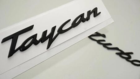DK Tuning Porsche Taycan Turbo Bagaj 3M 3D ABS Yazı Logo Amblem Seti