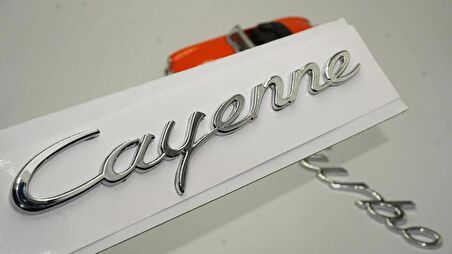 DK Tuning Porsche Cayenne Turbo Bagaj 3M 3D ABS Yazı Logo Amblem Seti