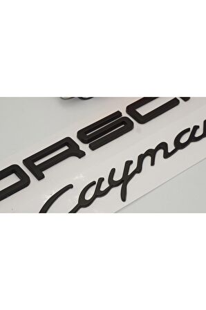 Porsche Cayman Bagaj 3m 3d Abs Yazı Logo Amblem Seti