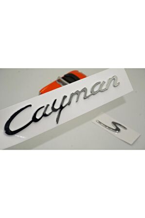 Porsche Cayman S Uyumlu    Bagaj 3m 3d Abs Yazı Logo Amblem Seti