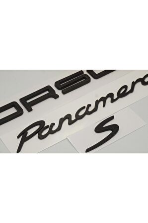 Porsche Panamera Uyumlu Bagaj 3m 3d Abs Yazı Logo Amblem Seti