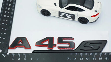 DK Tuning A 45S Bagaj Kırmızı Siyah ABS Yazı Logo Benz İle Uyumlu