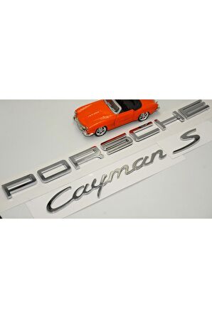 Porsche Cayman S Uyumlu Bagaj 3m 3d Abs Yazı Logo Amblem Seti