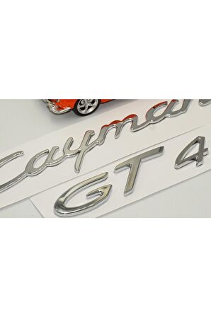 Porsche Cayman Gt4 Bagaj 3m 3d Abs Yazı Logo Amblem Seti