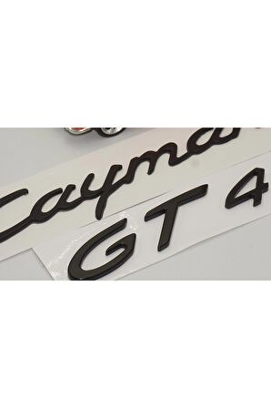 Porsche Cayman Gt4 Bagaj 3m 3d Abs Yazı Logo Amblem Seti-uyumlu