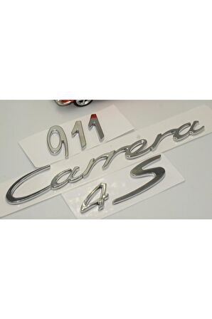 Porsche 911 Carrera 4s Uyumlu Bagaj 3m 3d Abs Yazı Logo Amblem Seti
