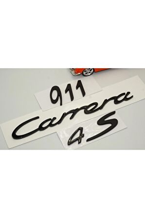 Porsche 911 Carrera 4s  Uyumlu Bagaj 3m 3d Abs Yazı Logo Amblem Seti
